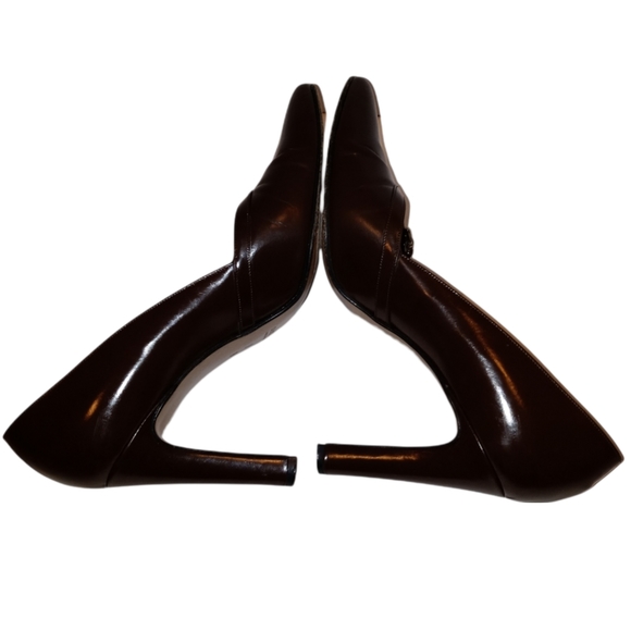 Gucci Brown Leather Heels - Picture 5 of 10